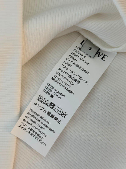 Loewe Ribbed Tank Top – White & Black